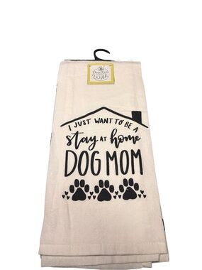 Three Girls and a Wish 2-Piece Tea Towel Set Stay At Home Dog Mom